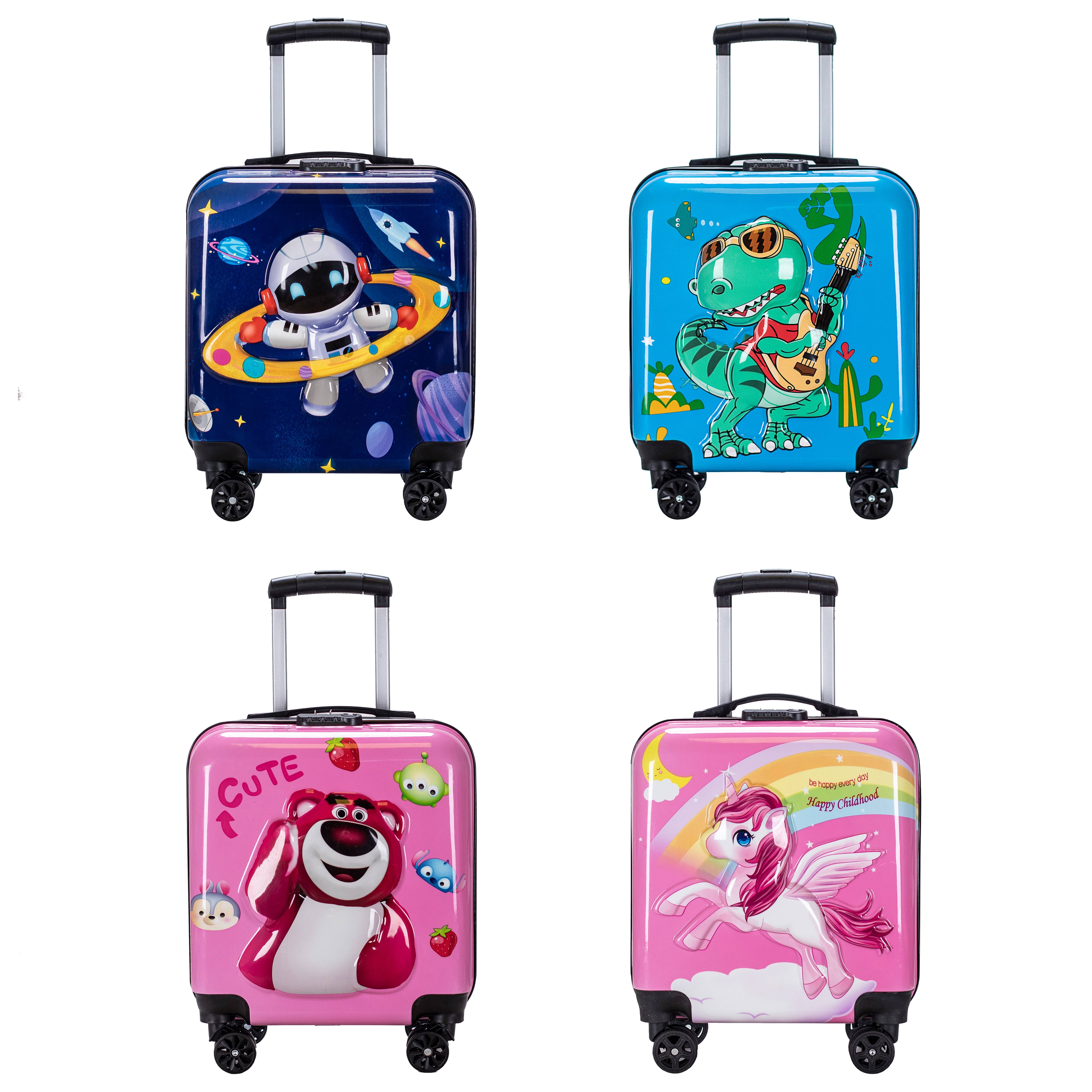 Wholesale 18 inches sturdy and light kids' trolley suitcase for school